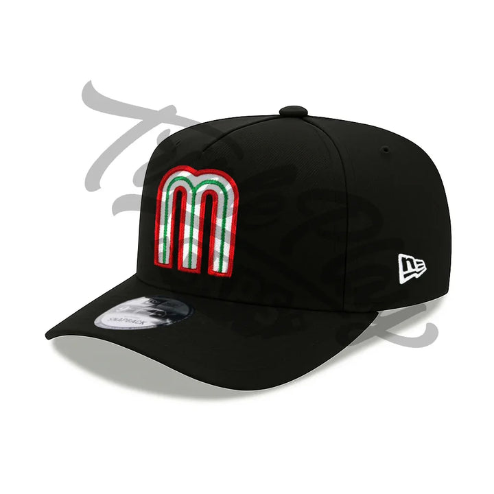 Mexico Baseball New Era 9FIFTY A-Frame Snapback Hat - Black - Triple Play Caps