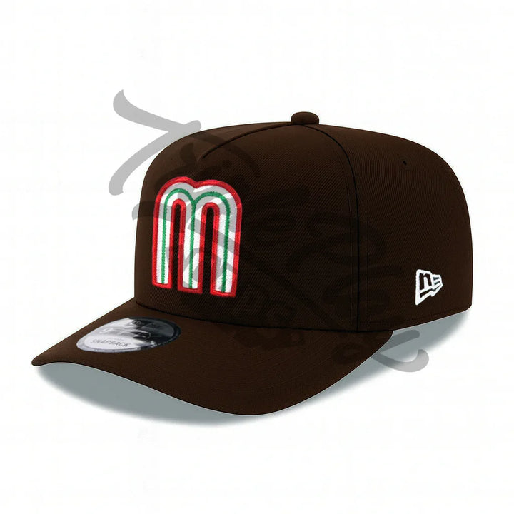 Mexico Baseball New Era 9FIFTY A-Frame Snapback Hat - Brown - Triple Play Caps