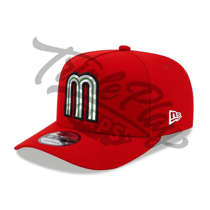 Mexico Baseball New Era 9FIFTY A-Frame Snapback Hat - Red - Triple Play Caps