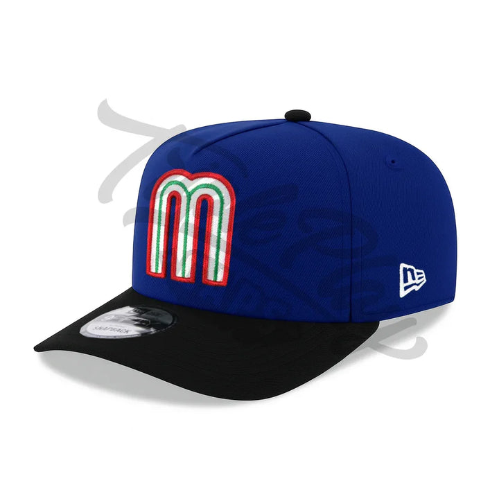 Mexico Baseball New Era 9FIFTY A-Frame Snapback Hat - Royal/Black - Triple Play Caps