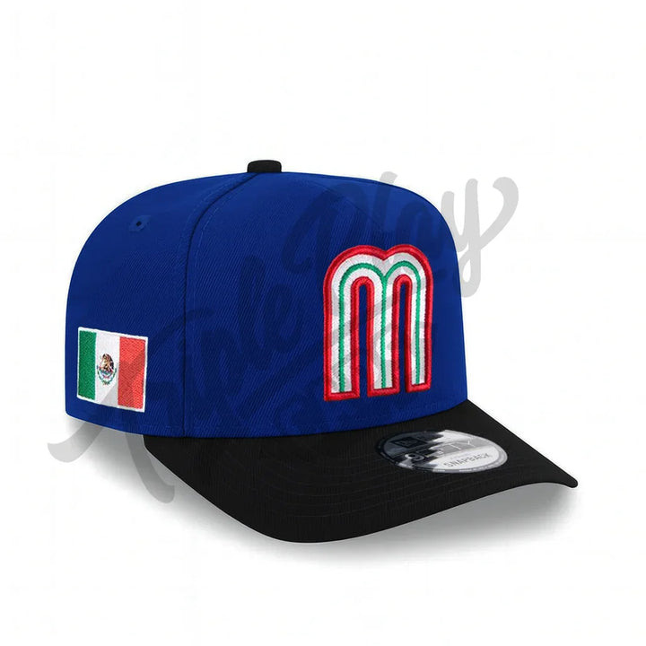 Mexico Baseball New Era 9FIFTY A-Frame Snapback Hat - Royal/Black - Triple Play Caps