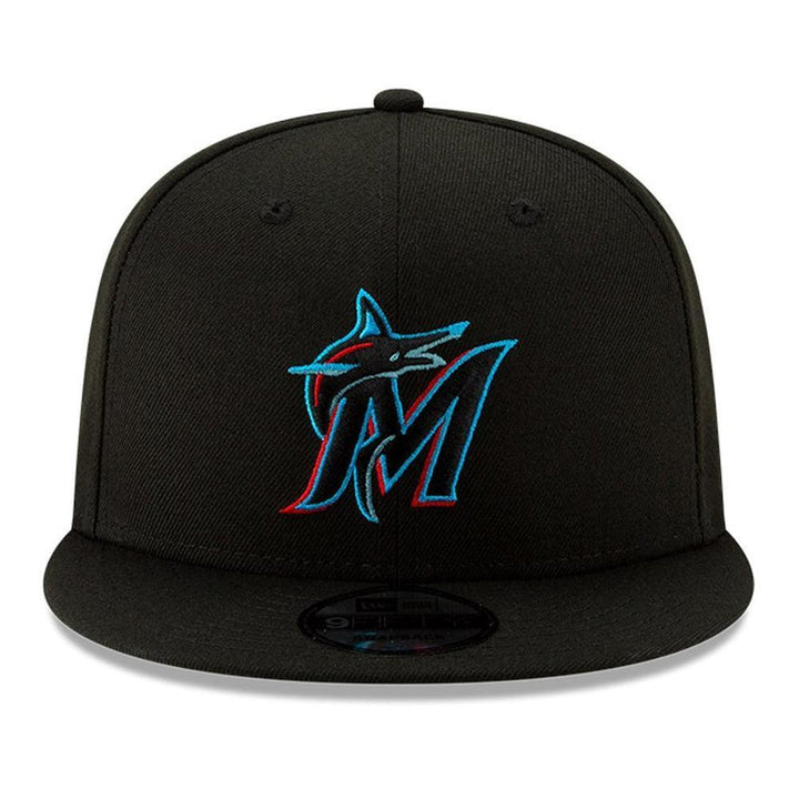 Miami Marlins New Era Team Color 9FIFTY Snapback Hat - Triple Play Caps