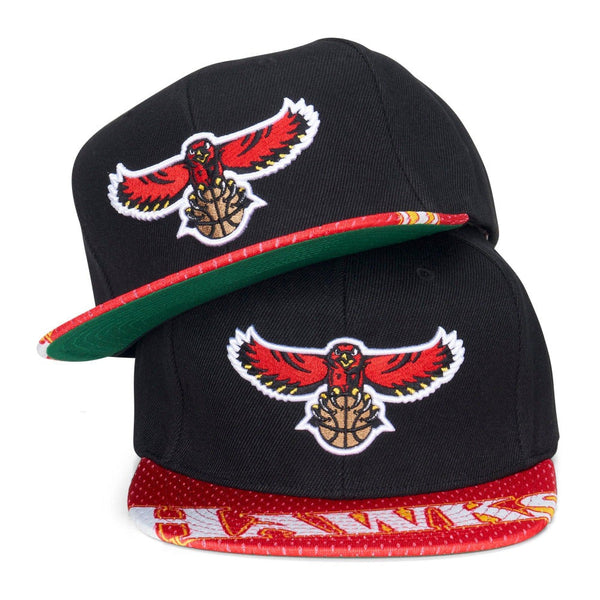 Mitchell & Ness Atlanta Hawks HWC Snapshot Snapback Hat - Black - Triple Play Caps
