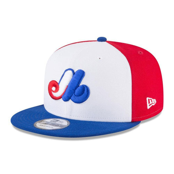 Montreal Expos New Era Team Color 9FIFTY Snapback Hat - White/Royal - Triple Play Caps