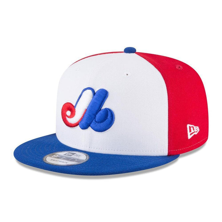 Montreal Expos New Era Team Color 9FIFTY Snapback Hat - White/Royal - Triple Play Caps