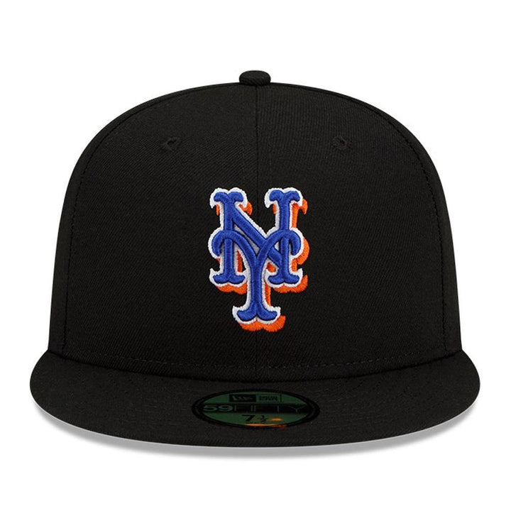 New York Mets New Era Authentic Collection On-Field 59FIFTY Fitted Hat - Black - Triple Play Caps
