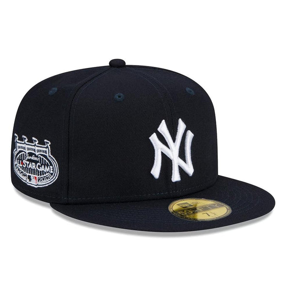 New York Yankees New Era 2008 All-Star Game Side Patch 59FIFTY Fitted Hat - Navy - Triple Play Caps