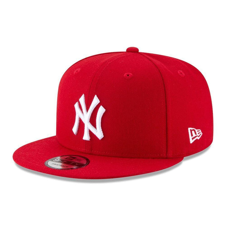 New York Yankees New Era Basic 9FIFTY Snapback Hat - Red - Triple Play Caps
