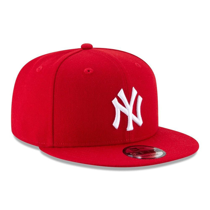 New York Yankees New Era Basic 9FIFTY Snapback Hat - Red - Triple Play Caps