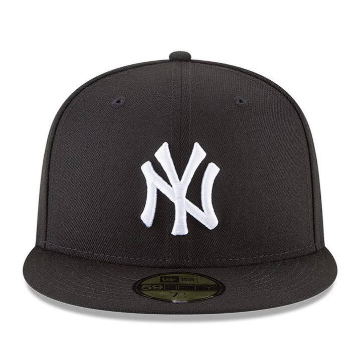 New York Yankees New Era Black and White Basic 59FIFTY Fitted Hat - Black - Triple Play Caps