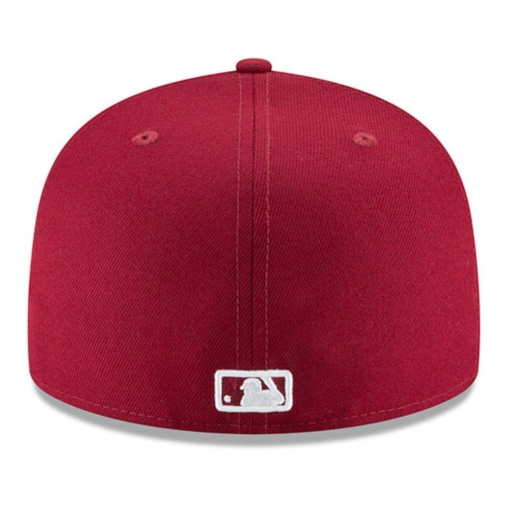 New York Yankees New Era Fashion Color Basic 59FIFTY Fitted Hat - Crimson - Triple Play Caps