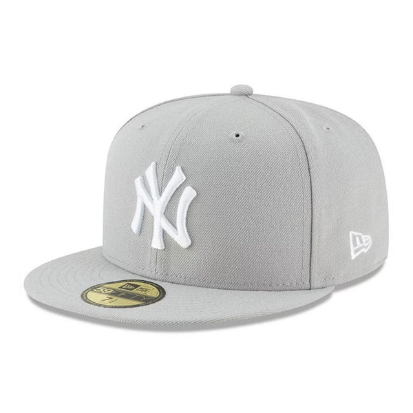 New York Yankees New Era Fashion Color Basic 59FIFTY Fitted Hat - Gray - Triple Play Caps