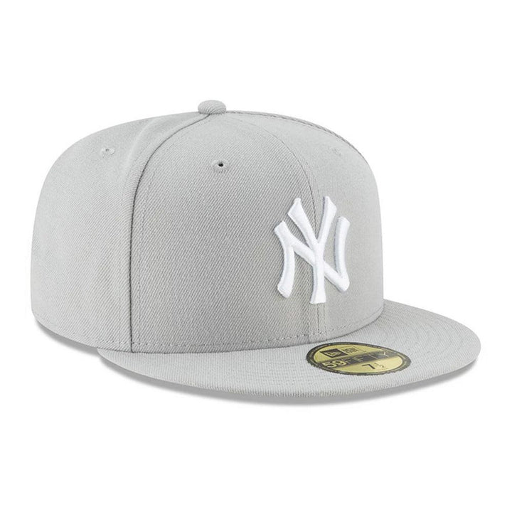 New York Yankees New Era Fashion Color Basic 59FIFTY Fitted Hat - Gray - Triple Play Caps