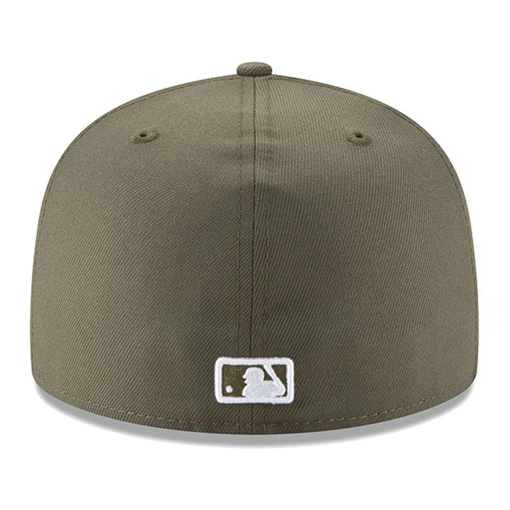 New York Yankees New Era Fashion Color Basic 59FIFTY Fitted Hat - Olive Green - Triple Play Caps