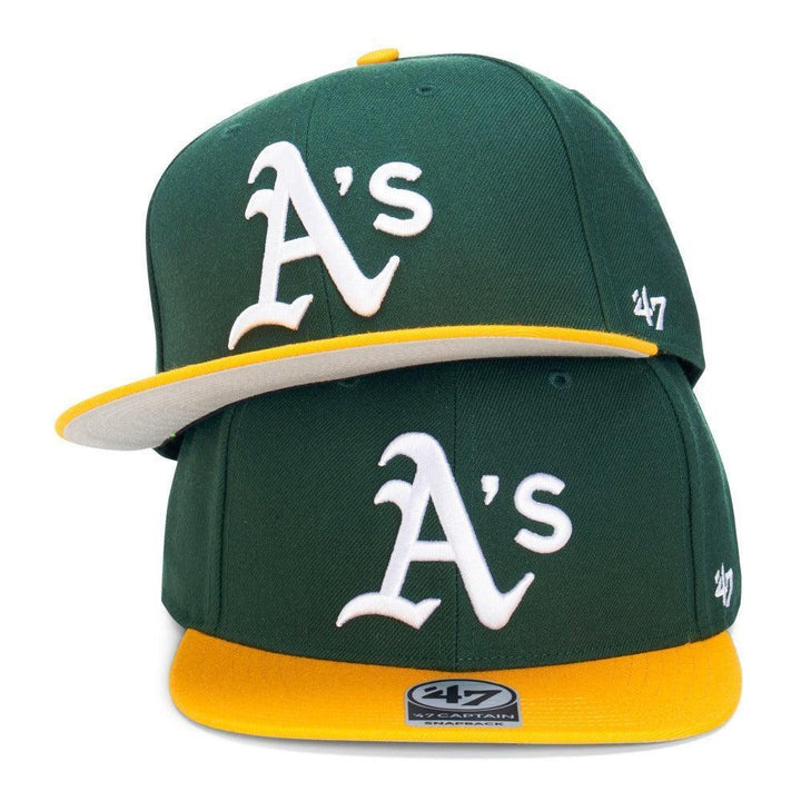 Oakland Athletics 47 Brand No Shot '47 Captain - Green - Triple Play Caps