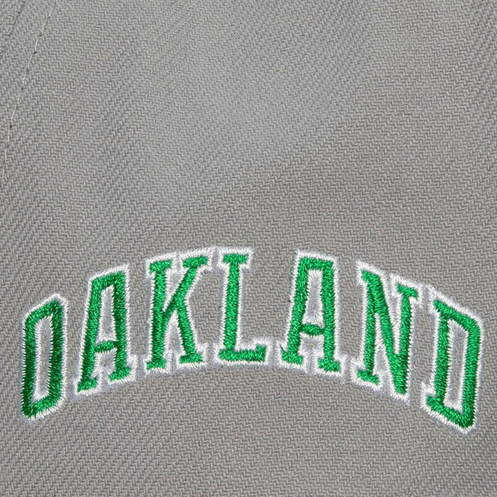 Oakland Athletics Mitchell & Ness Cooperstown Away Snapback Hat - Gray - Triple Play Caps