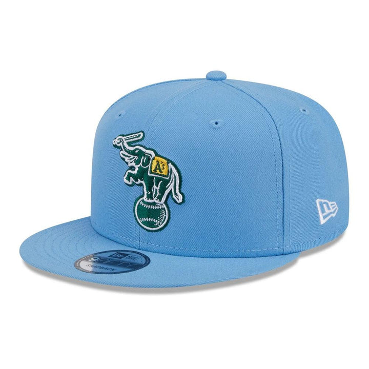 Oakland Athletics New Era Sky Blue Cooperstown 9FIFTY Snapback Hat - Sky Blue - Triple Play Caps