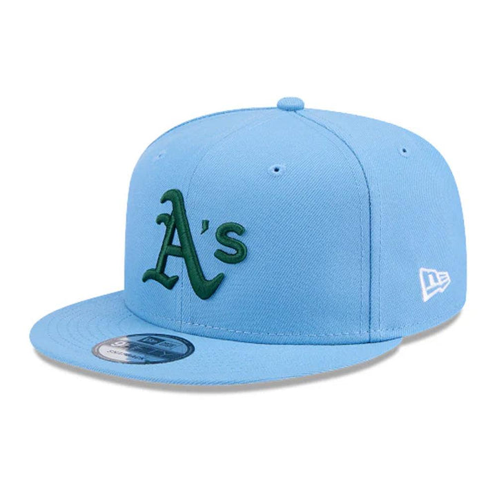 Oakland Athletics New Era Sky Blue Evergreen 9FIFTY Snapback Hat - Sky Blue - Triple Play Caps