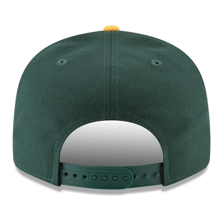 Oakland Athletics New Era Team Color 9FIFTY Snapback Hat - Green/Yellow - Triple Play Caps