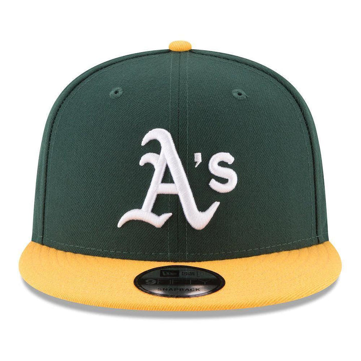Oakland Athletics New Era Team Color 9FIFTY Snapback Hat - Green/Yellow - Triple Play Caps