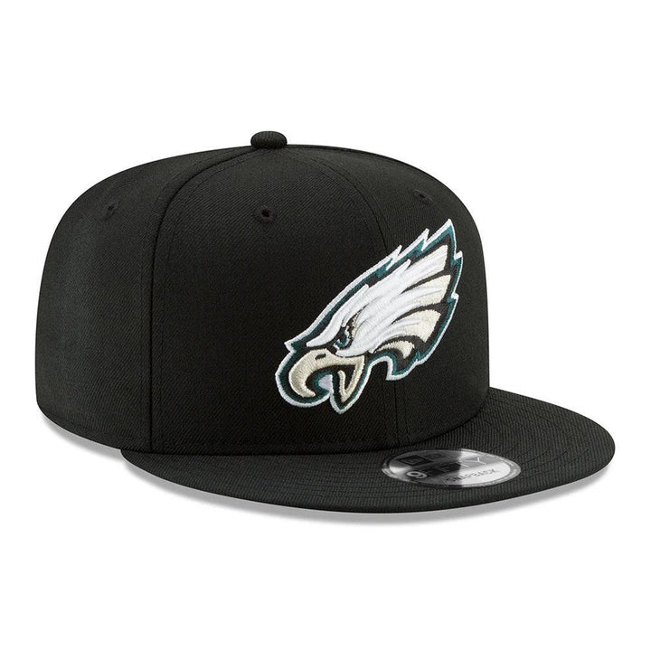 Philadelphia Eagles New Era Basic 9FIFTY Snapback Hat - Black - Triple Play Caps