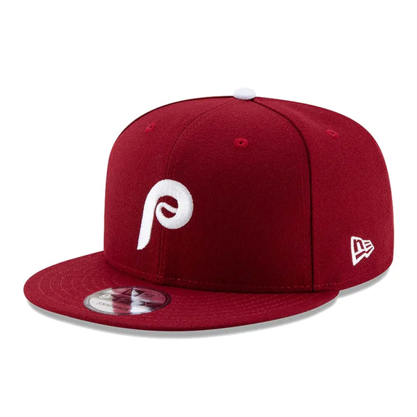 Philadelphia Phillies New Era Team Color 9FIFTY Snapback Hat - Maroon - Triple Play Caps