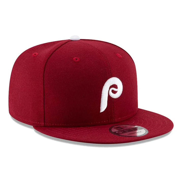 Philadelphia Phillies New Era Team Color 9FIFTY Snapback Hat - Maroon - Triple Play Caps