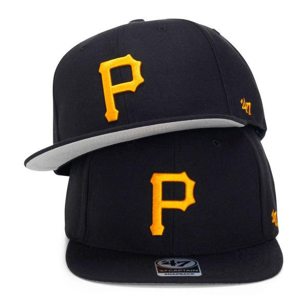 Pittsburgh Pirates 47 Brand No Shot '47 Captain - Black - Triple Play Caps