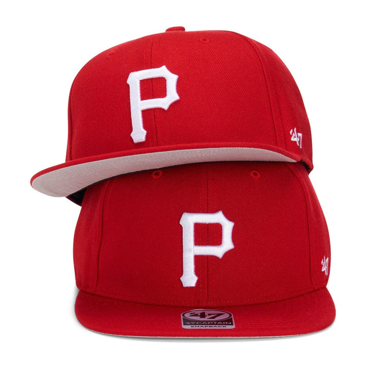 Pittsburgh Pirates 47 Brand No Shot '47 Captain - Red - Triple Play Caps