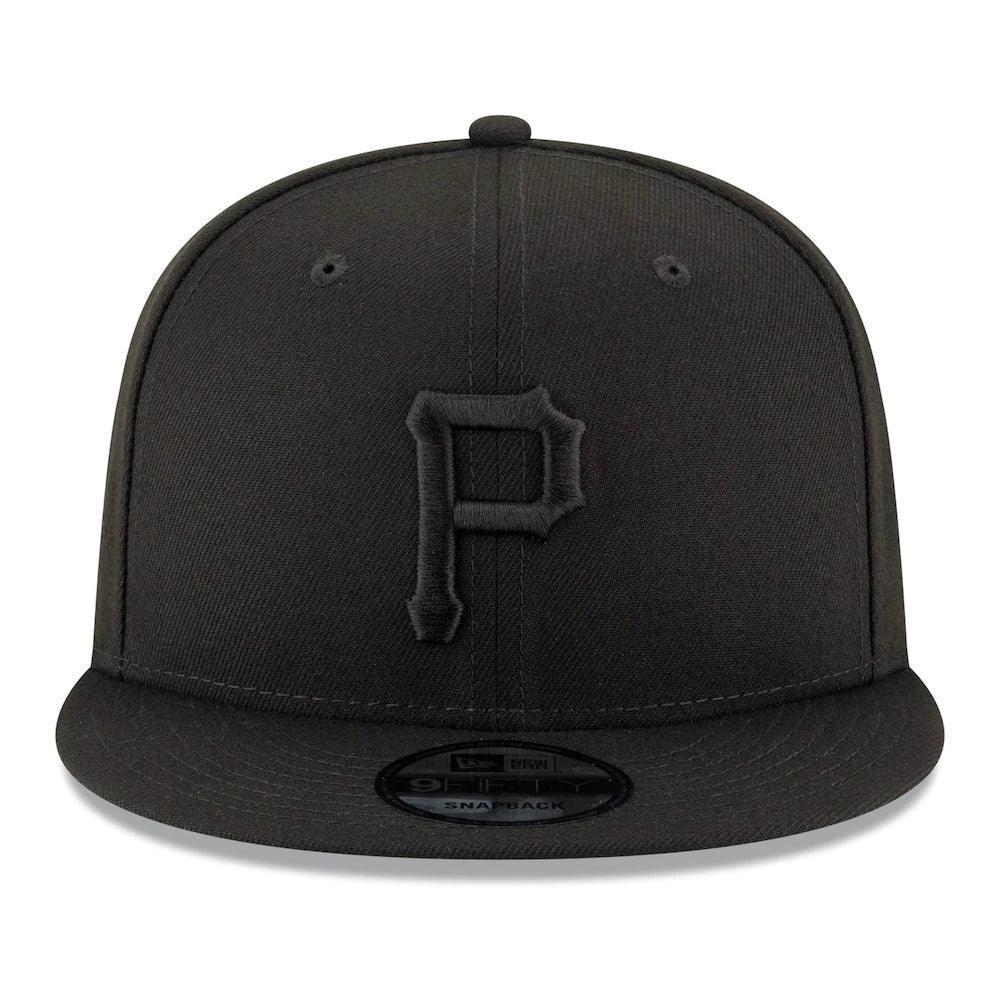 Pittsburgh Pirates New Era Black on Black 9FIFTY Snapback Hat - Triple Play Caps
