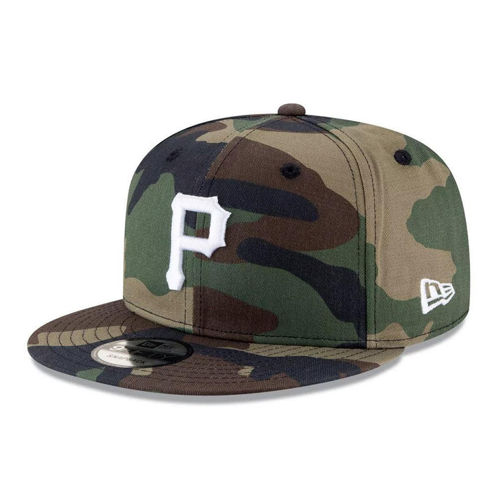 Pittsburgh Pirates New Era Camo Basic 9FIFTY Snapback Hat - Triple Play Caps