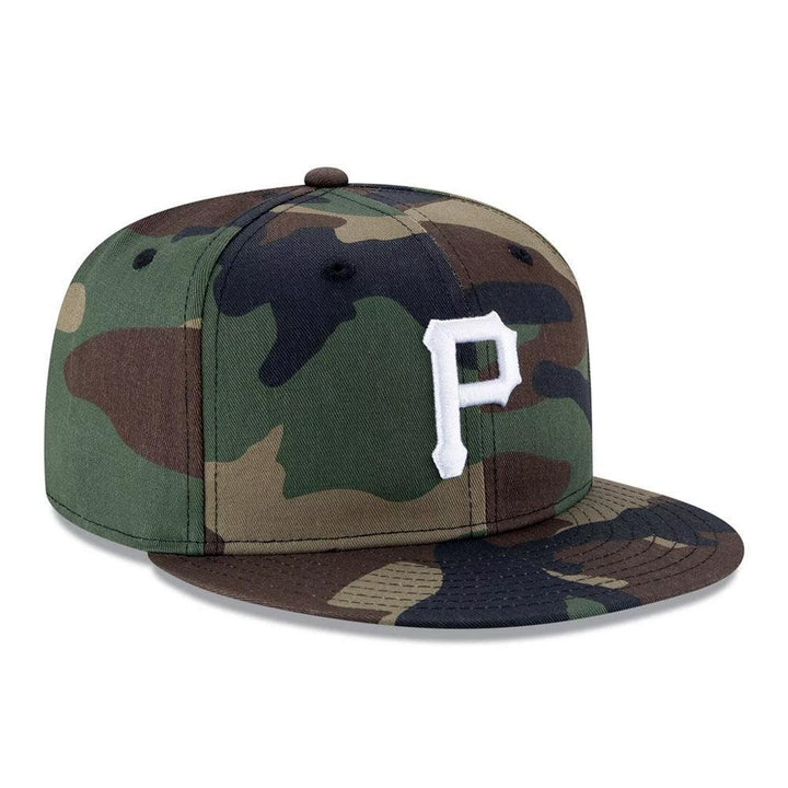 Pittsburgh Pirates New Era Camo Basic 9FIFTY Snapback Hat - Triple Play Caps
