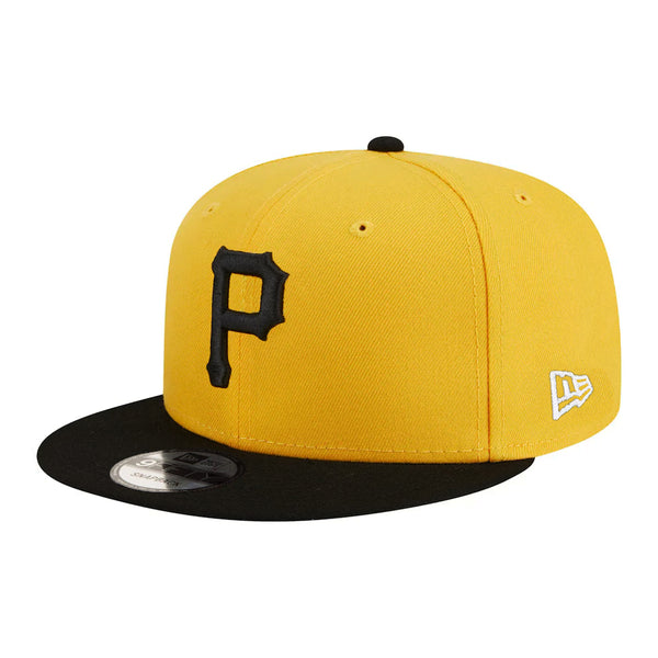 Pittsburgh Pirates New Era Team Color 9FIFTY Snapback Hat - Yellow/Black - Triple Play Caps