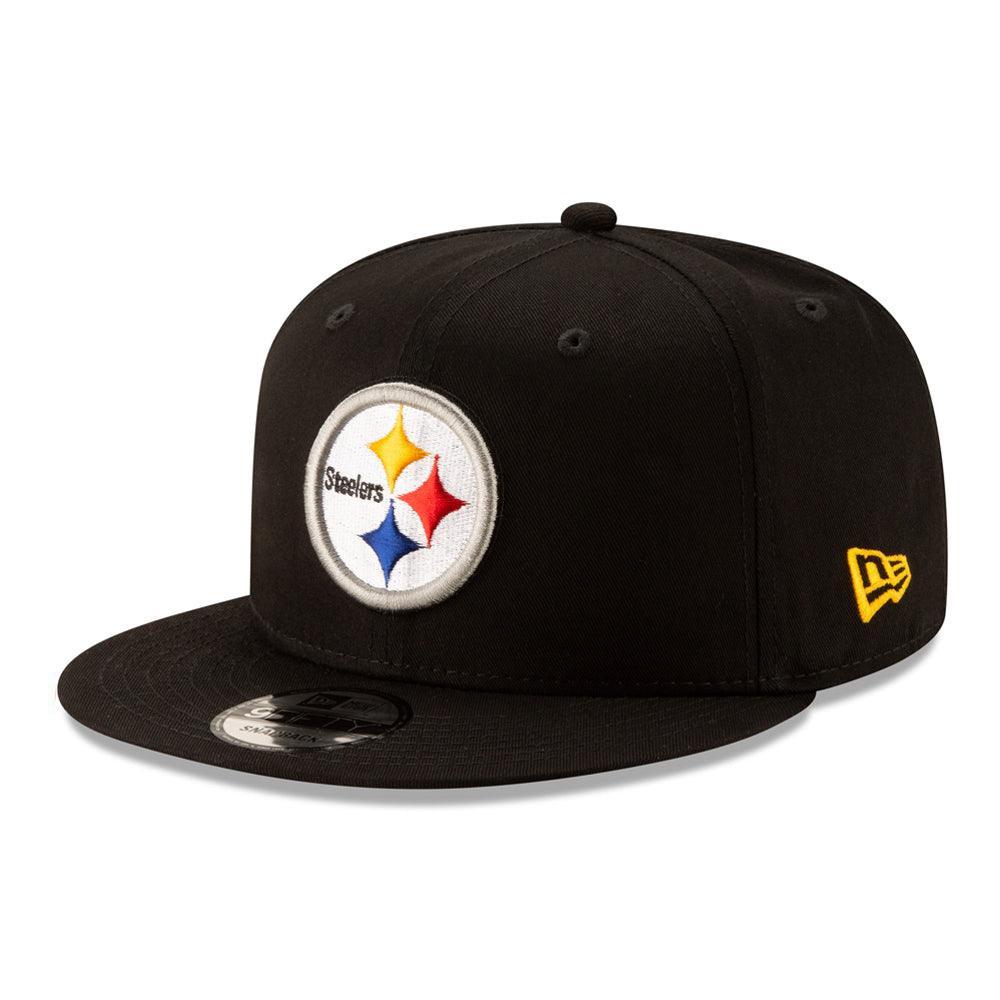 Pittsburgh Steelers New Era Basic 9FIFTY Snapback Hat - Black - Triple Play Caps