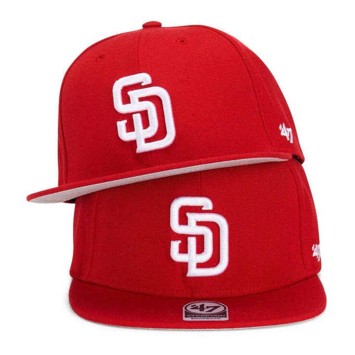 San Diego Padres 47 Brand No Shot '47 Captain - Red - Triple Play Caps