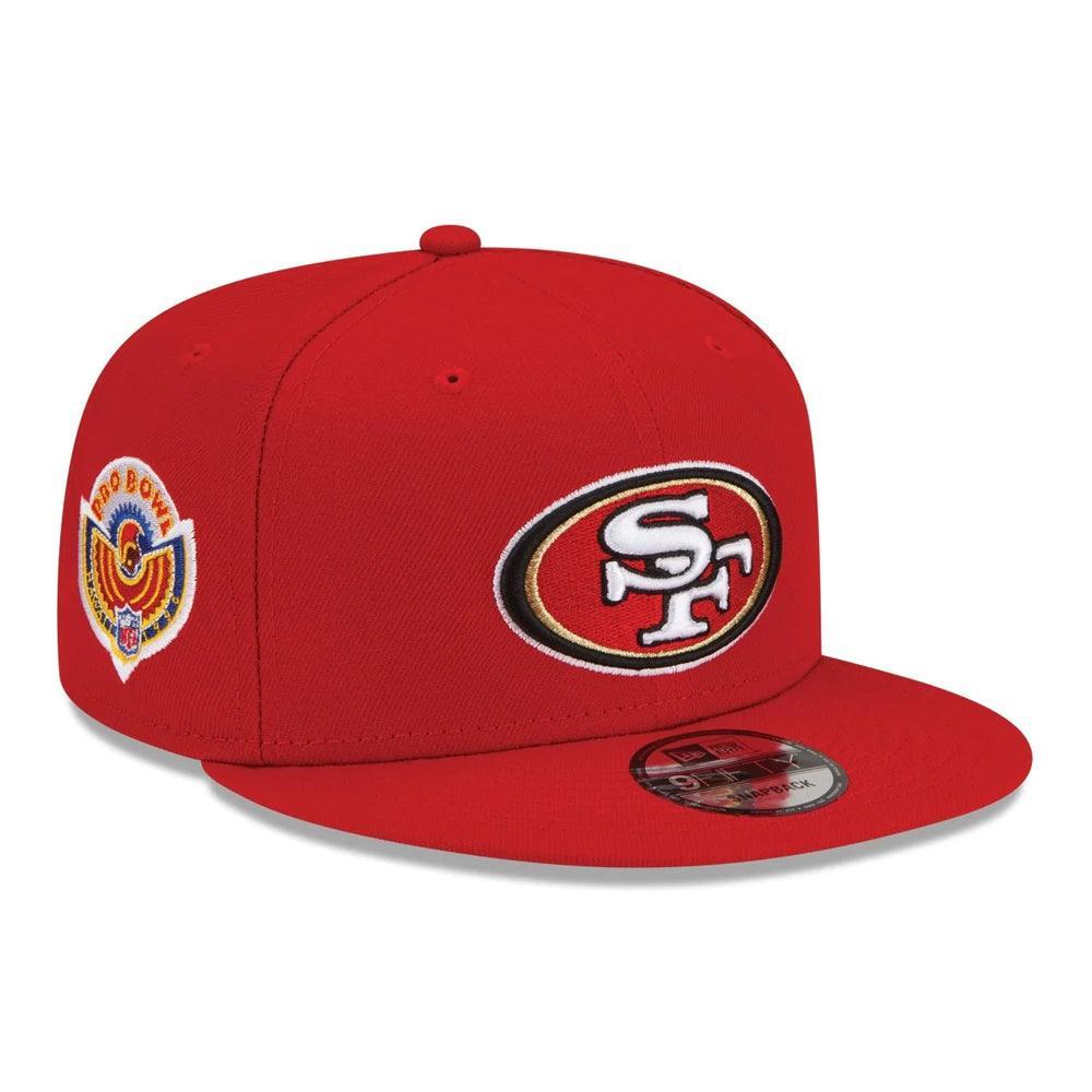 San Francisco 49ers New Era 1996 Pro Bowl Side Patch 9FIFTY Snapback Hat - Scarlet - Triple Play Caps