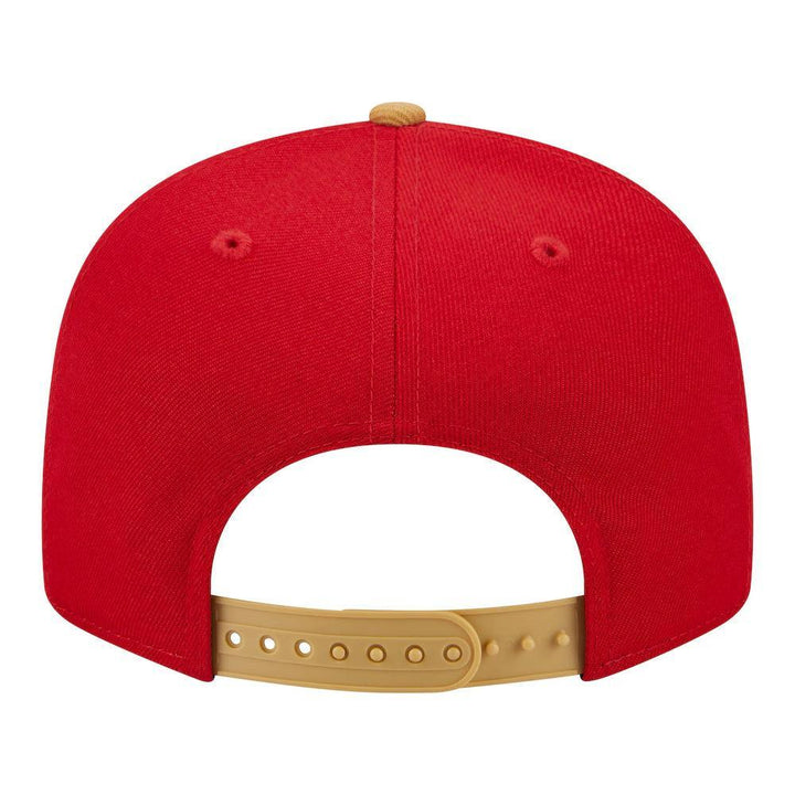 San Francisco 49ers New Era 2-Tone Basic 9FIFTY Snapback Hat - Scarlet/Gold - Triple Play Caps
