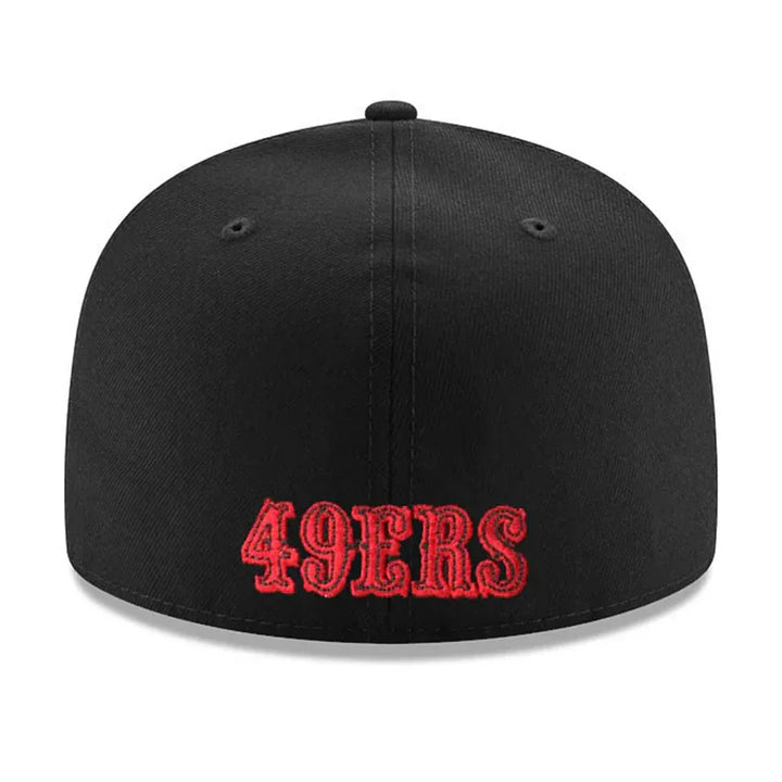 San Francisco 49ers New Era Alternate Team Logo Omaha 59FIFTY Fitted Hat - Black - Triple Play Caps