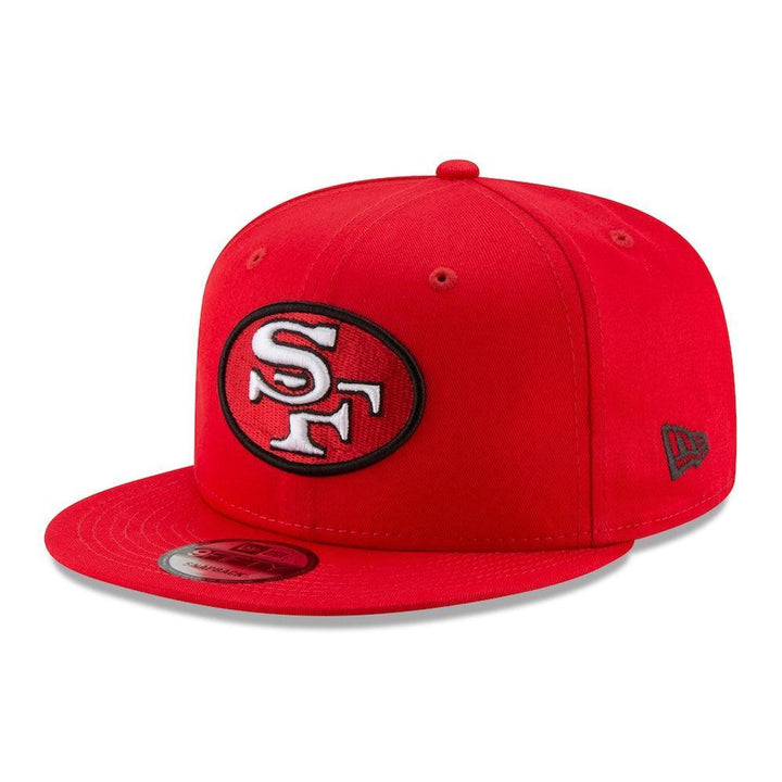 San Francisco 49ers New Era Basic 9FIFTY Snapback Hat - Scarlet - Triple Play Caps