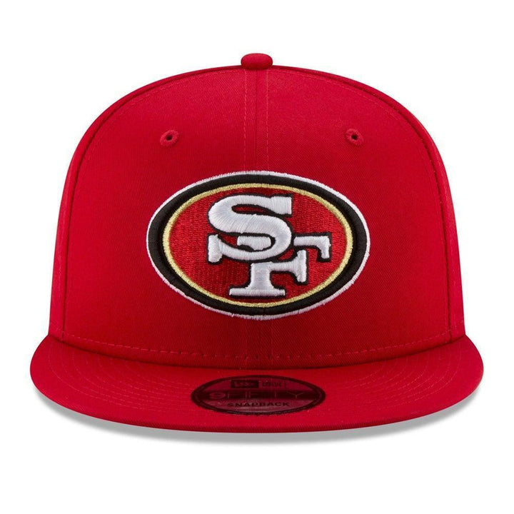San Francisco 49ers New Era Basic 9FIFTY Snapback Hat - Scarlet - Triple Play Caps