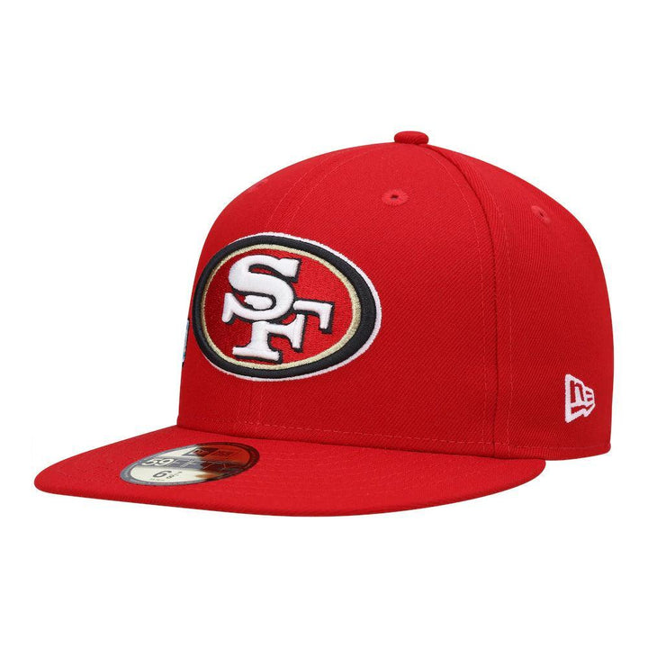 San Francisco 49ers New Era Stateview 59FIFTY Fitted Hat - Scarlet - Triple Play Caps