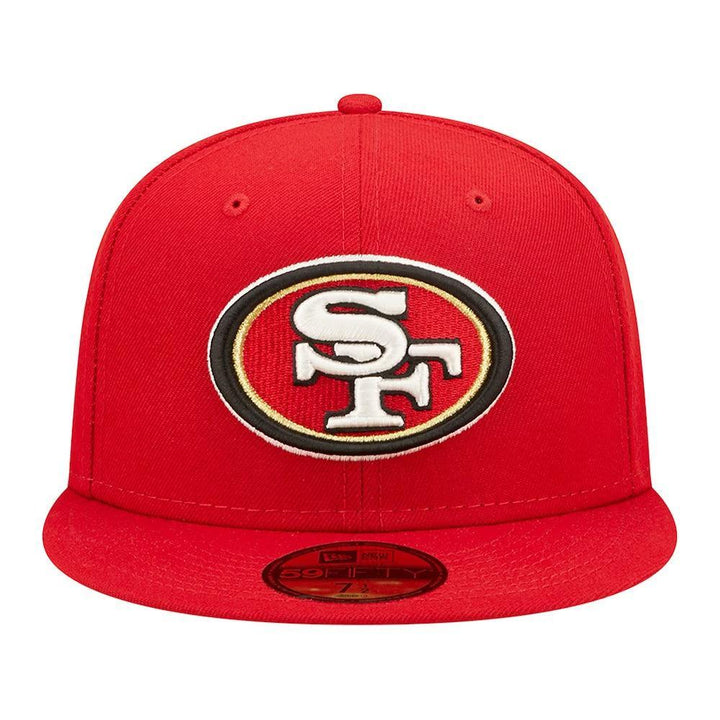 San Francisco 49ers New Era Super Bowl XXIV Pop Sweat 59FIFTY Fitted Hat - Scarlet - Triple Play Caps