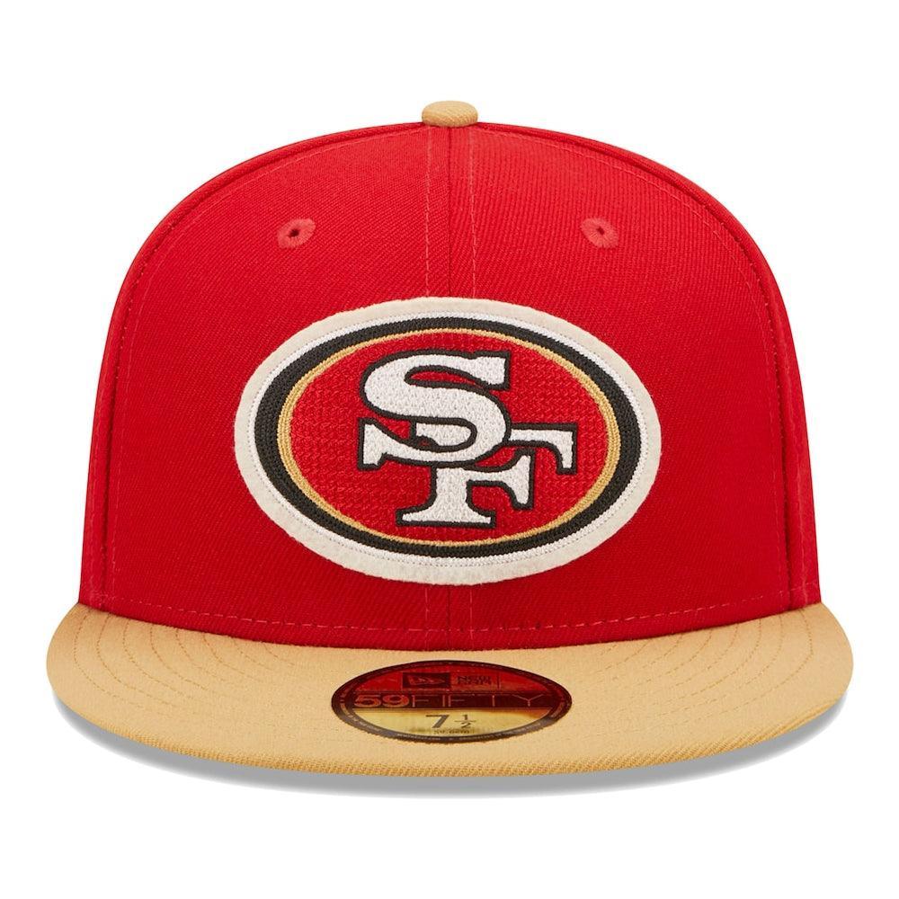 San Francisco 49ers New Era Super Bowl XXIX Letterman 59FIFTY Fitted Hat - Scarlet/Gold - Triple Play Caps