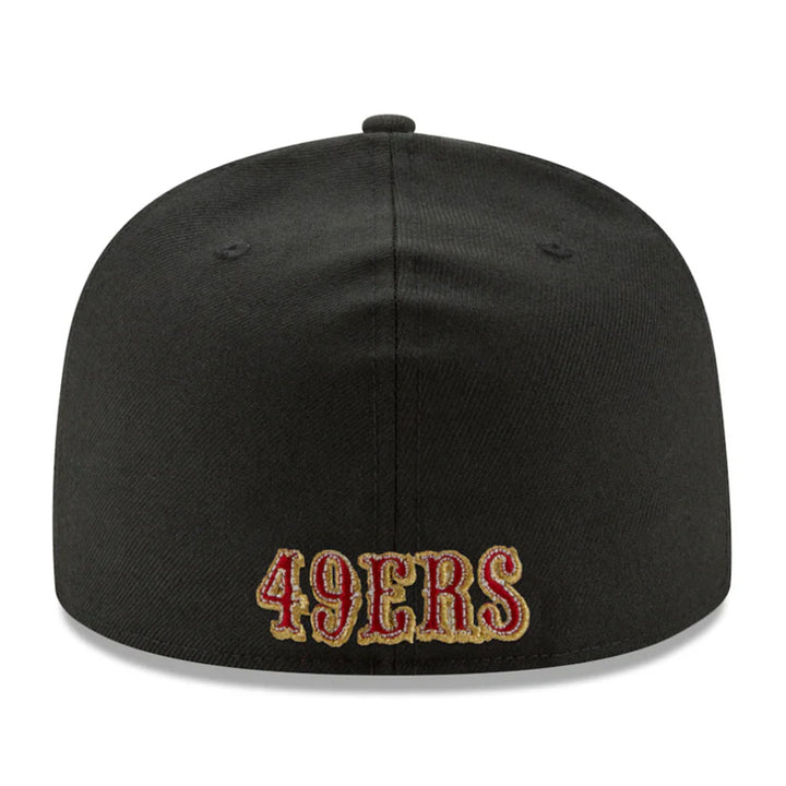 San Francisco 49ers New Era Team Logo Omaha 59FIFTY Fitted Hat - Black - Triple Play Caps