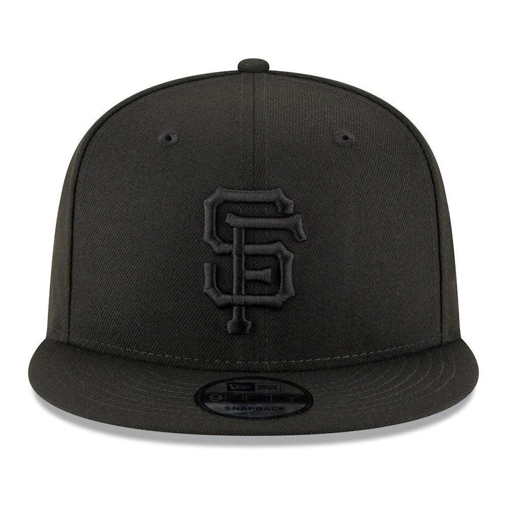 San Francisco Giants New Era Black on Black 9FIFTY Snapback Hat - Black - Triple Play Caps