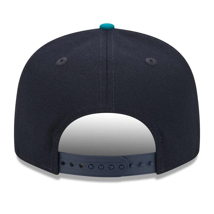 Seattle Mariners New Era Team Color 9FIFTY Snapback Hat - Navy/Aqua - Triple Play Caps