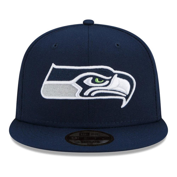 Seattle Seahawks New Era Basic 9FIFTY Snapback Hat - Navy - Triple Play Caps