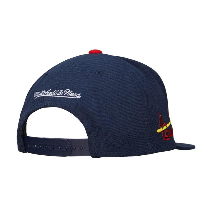 St. Louis Cardinals Mitchell & Ness Cooperstown Evergreen Snapback Hat - Navy - Triple Play Caps