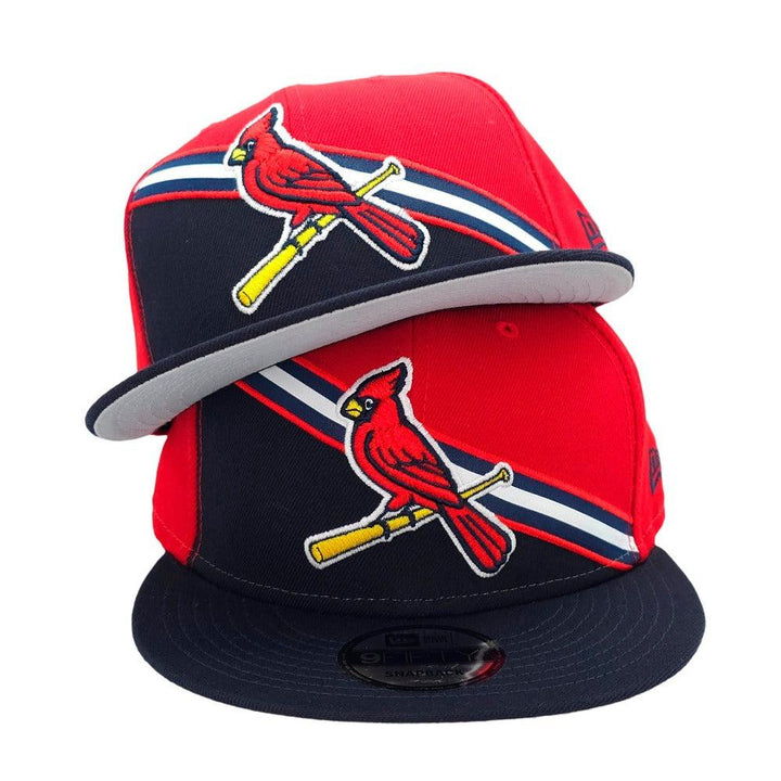 St. Louis Cardinals New Era Color Cross 9FIFTY Snapback Hat - Red/Navy - Triple Play Caps