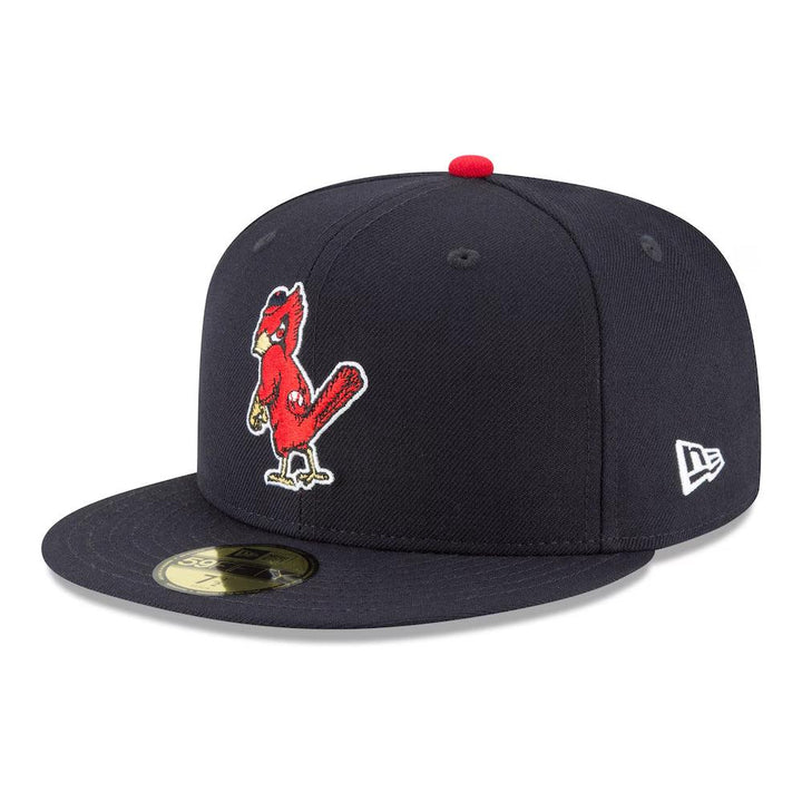 St. Louis Cardinals New Era Cooperstown Collection Logo 59FIFTY Fitted Hat - Navy - Triple Play Caps